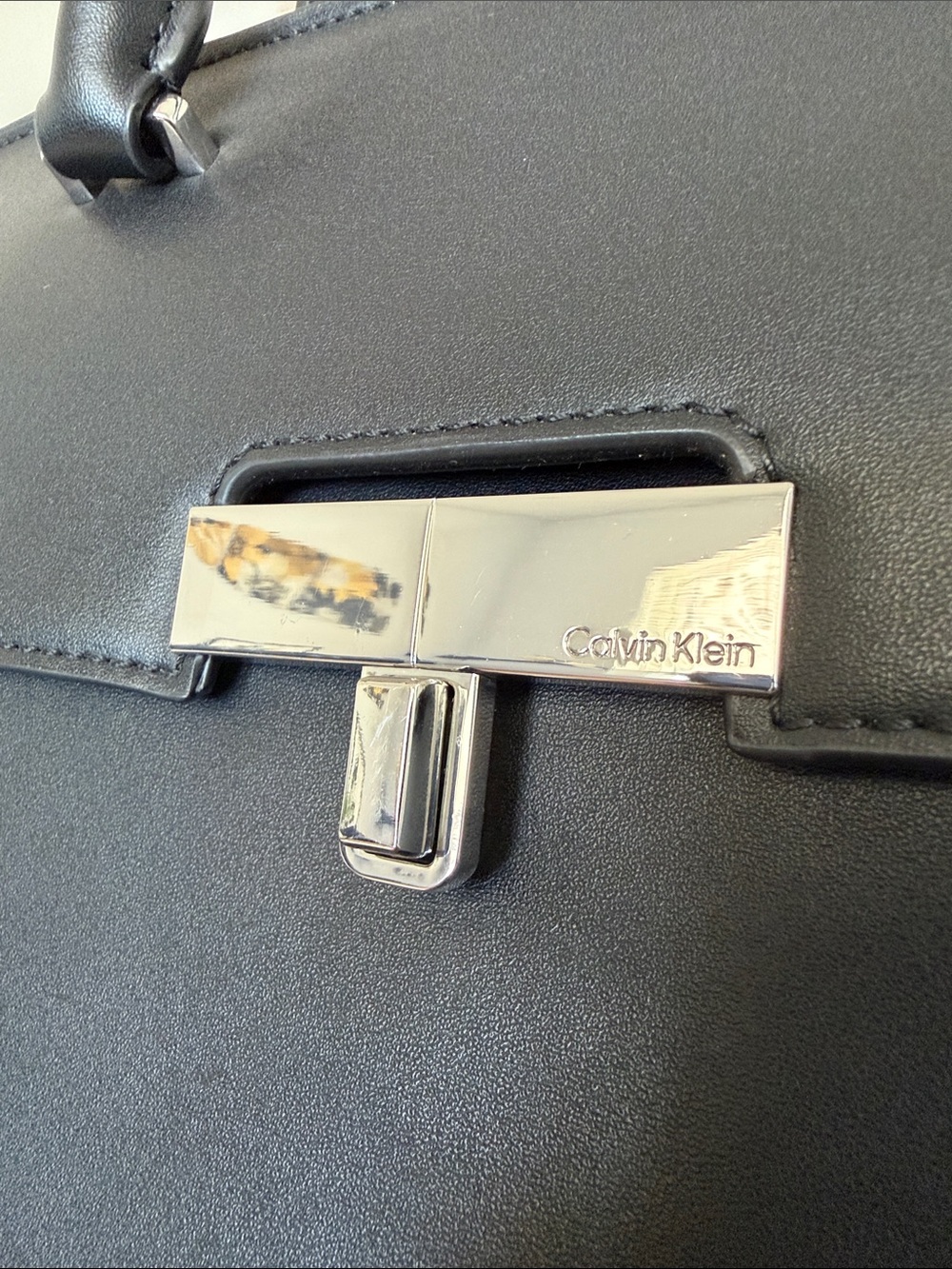 Calvin Klein Becky Turnlock Convertible Satchel - Picture 2 of 3